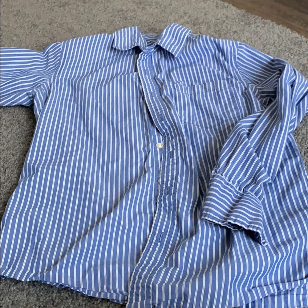 White and Blue dress shirt